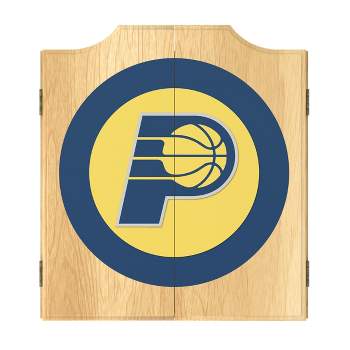 Indiana Pacers Logo Dart Board Cabinet Set