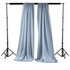 Slickblue Pack of 2 Polyester Backdrop Drapes – 96"H x 58"W, Rod Pocket, Semi Sheer, Serged Edges, 41 Colors Options - 2 of 3