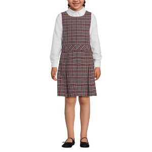 Lands' End Kids Uniform Plaid Jumper - 1 of 4