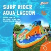 Banzai Surf Rider Large Inflatable Outdoor Aqua Lagoon Water Slide Splash Park with Climbing Wall, Tunnel Slide, and Splash Pool, for Kids Ages 5-12 - 2 of 4
