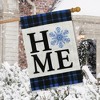 Snowflake Home Burlap Winter House Flag 40" x 28" Briarwood Lane - 4 of 4