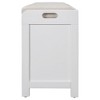 YOOCOZZ Solid Wood Fully Assembled Storage Shoe Bench with Removable Cushion,Removable Basket and 2 Drawers - 4 of 4