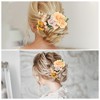 Unique Bargains Women's Durable Simulated Flowers Hair Clips Comb 1 Pc - 4 of 4