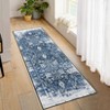 Machine Washable Area Rug Low Pile Vintage Ultra-Thin Non Slip Non Shedding Rugs Stain Resistant Foldable Indoor Carpet for Living Room Bedroom - 2 of 4