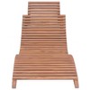 vidaXL Folding Sun Lounger Solid Teak Wood - 3 of 4