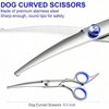 BABYYER Professional Dog Grooming Scissors Kit, Titanium Coated Dog Scissors for Grooming, 3 in1 Grooming Shears Kit - 4 of 4