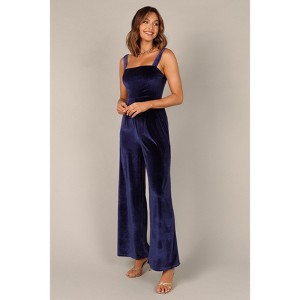 Petal and Pup Womens Scarlette Velvet Jumpsuit - 1 of 3