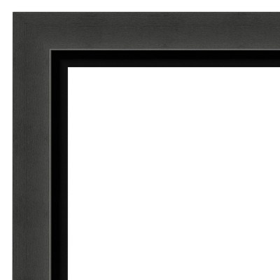 Tuxedo Black Full Length Rectangular Wood Floor Mirror