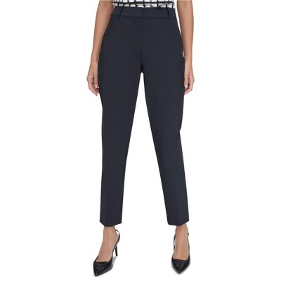 Calvin Klein Womens Straight Leg Casual Trouser Pants