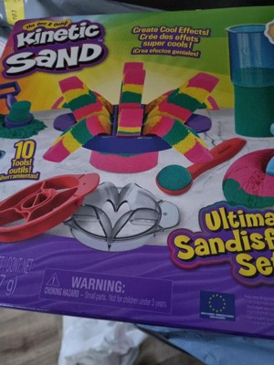Kinetic Sand Ultimate Sandisfying Set with 2lb of Pink, Yellow and