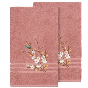 Linum Home Textiles 100% Turkish Cotton SPRING TIME Embellished Towel Set - 1 of 2
