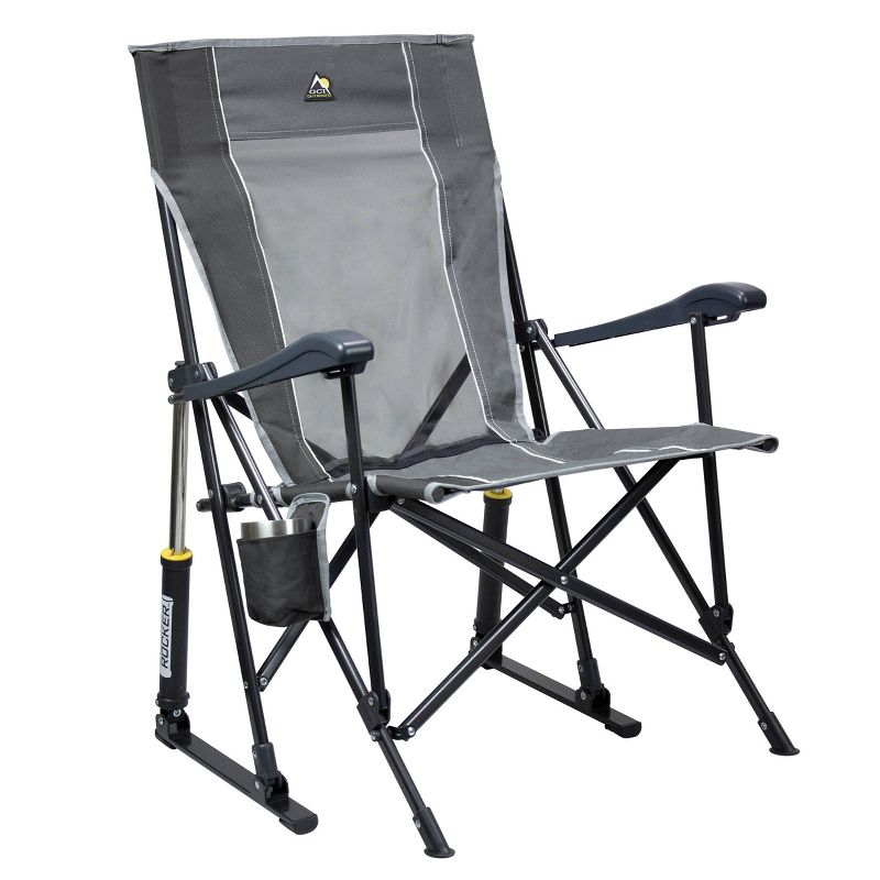 GCI Outdoor RoadTrip Foldable Rocking Camp Chair - Mercury Gray, 1 of 8