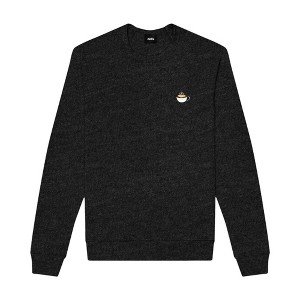 Dalix Cappuccino Embroidered Fleece Crewneck Long Sleeve Sweatshirt Mens - 1 of 4