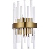 Elegant Lighting Dallas 2 light Gold & Clear Wall Sconce Clear Royal Cut Crystal - 3 of 4