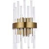 Elegant Lighting Dallas 2 light Gold & Clear Wall Sconce Clear Royal Cut Crystal - image 3 of 4