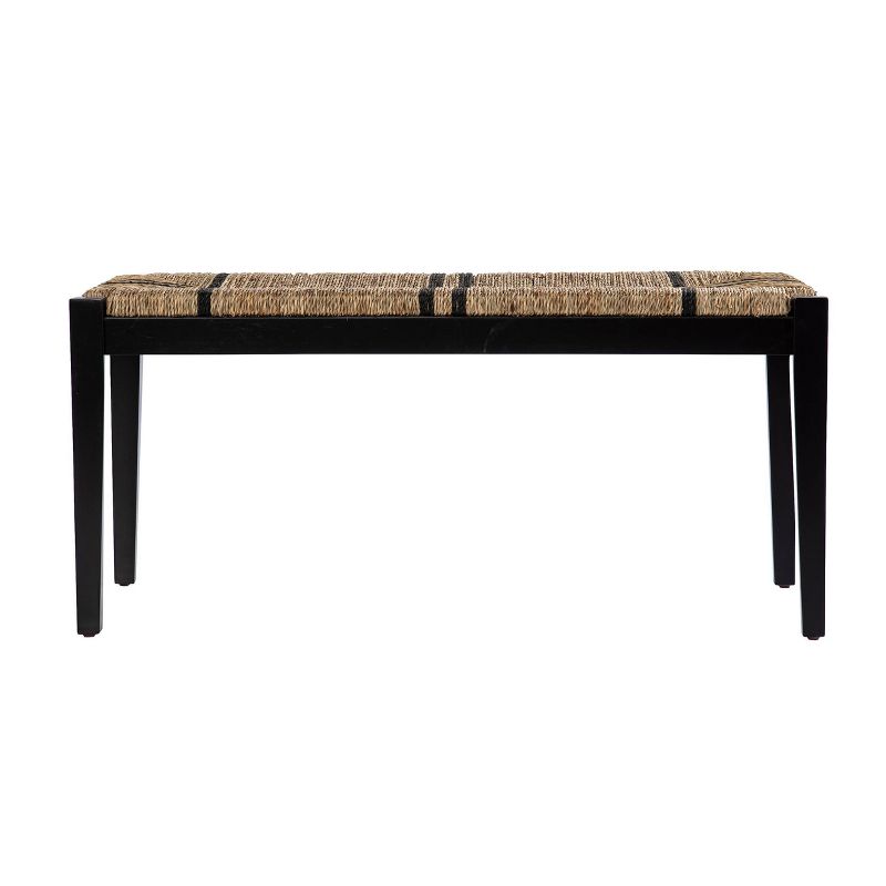 Natday Seagrass Bench Black/Natural - Aiden Lane, 5 of 10