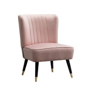 Dexmalle Contemporary Velvet Upholstered Accent Chair - 1 of 4