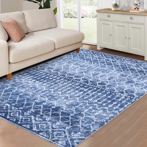Area Rugs Boho Moroccan Rugs for Living Room Carpet Abstract Rugs for Bedroom Soft Distressed Rug - 1 of 4