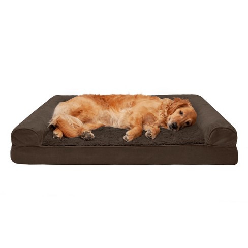 Furhaven Plush & Suede Cooling Gel Sofa Dog Bed : Target