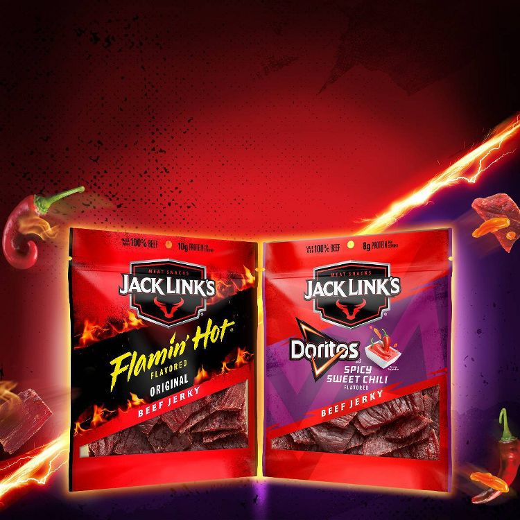 Jack Links Jerky Flamin' Hot Original Beef Jerky - 2.65oz: 10g Protein, Smoked, 3 of 3