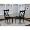 HomeStock City Chic Clarksville Double X-Back Chairs - Elegant Dining Set of 2 - 2 of 4