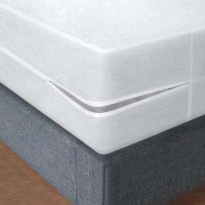 Shopbedding - Waterproof Vinyl Zippered Plastic Mattress Protector, Heavy Duty Noiseless Mattress Encasement by Blissford - 1 of 4