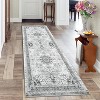 Washable Vintage Distressed Area Rug,Oriental Medallion Accent Carpet,Ultra-Soft Low Pile Non-Slip Floor Mat for Living Room Bedroom Office - 2 of 4
