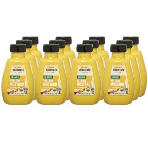 Woodstock Organic Yellow Mustard - Case of 12/8 oz - 1 of 4