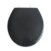 Round Wooden Toilet Seat with Beveled Edge - J&V TEXTILES - 4 of 4