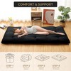 Floor Mattress Japanese Futon Mattress - Roll Up Portable Sleeping Pad for Guest Room, RV, Travel - 4 of 4
