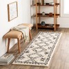 Livabliss Beni shag 5'3"x7' Rectangle Woven Indoor Area Rugs Cream: Stain-Resistant Polypropylene, High Pile, Ikat Design - 2 of 4
