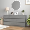 Resenkos Storage Dresser Furniture Unit, 6 Drawer Tall Standing Organizer for Bedroom, Closet - Grey - 3 of 4