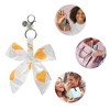 Unique Bargains Bow Scarf Heart Print Handbag Charm 1 Pc - 3 of 4