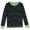Sleep On It Boys 2-Piece Super Soft Jersey Long Sleeve Snug-Fit Pajama Set - Video Games, 10 - 2 of 4