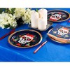 Juvale 6 Pack Plastic Royal Blue Tablecloth for Parties, Rectangular Disposable Table Cover for Birthday, Graduation Party Supplies, 54 x 108 In - 4 of 4