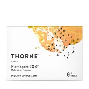 Thorne FloraSport 20B Probiotic Supplement - 20 Billion Active Cultures per Capsule - NSF Certified for Sport - 30 Capsules - 1 of 4
