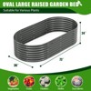 Rbied Galvanized Raised Garden Beds Outdoor, Oval Large Metal Deep Root Planter Box, Anti-Rust & Easy-Setup - 2 of 4