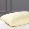 Cheer Collection Set of 2 Organic Kapok Bed Pillows with Breathable Cotton Shell - Yellow - image 3 of 4