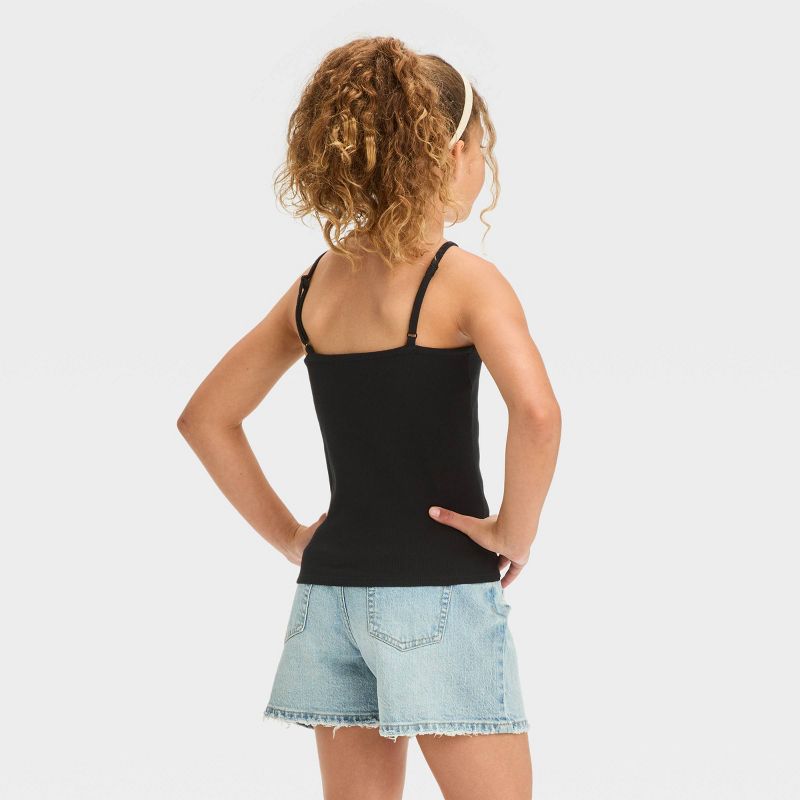 Girls' Embroidered Fitted Tank Top - art class™, 4 of 5