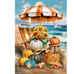 Briarwood Lane Fall Garden Flag 12x18 For Outdoor Harvest Beachfront For Fall Garden Flag Flags For Outside - 1 of 4