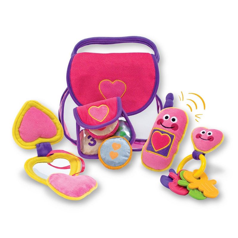 Melissa &#38; Doug Pretty Purse Fill and Spill Soft Play Set Toddler Toy, 1 of 13