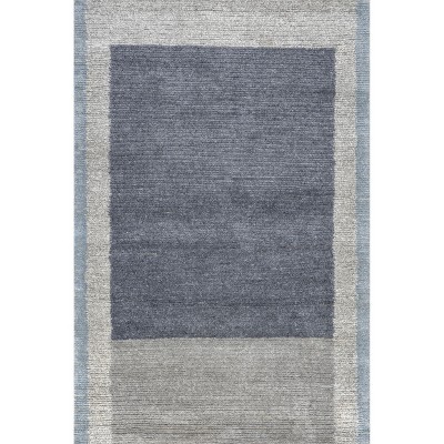 Nuloom Eugene Colorblocked Wool Area Rug, 4' x 6', Grey