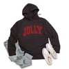 Simply Sage Market Women's Graphic Hoodie Jolly Varsity Thick Outline - 2 of 3