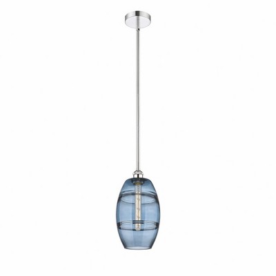 Vaz - 1 Light Stem Hung Mini Pendant In Industrial Style-9.38 Inches Tall and 8 Inches Wide