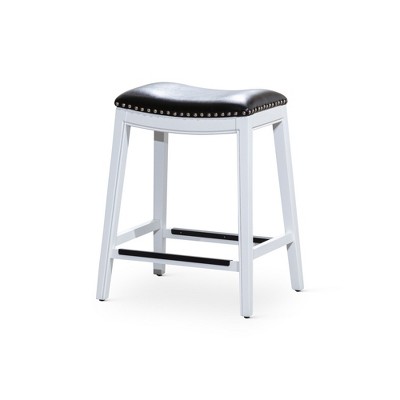 NicBex Bar Stools for Kitchen Island,Modern Leather  Counter Bar Stools with Wooden Legs,Bar Chairs for Dining Rooms,Kitchens Islands