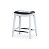 NicBex 24"/32" Bar Stools Set of 2,Counter Height Bar Stools with Nailhead Trim,Bonded Leather Stools for Kitchen Counter & Dining - 2 of 4