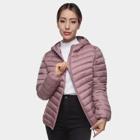 Женские куртки Rokka&Rolla Women's Light Packable Puffer Jacket-Mauve, size X Large