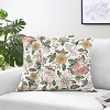 Sweet Jojo Designs Girl Decorative Throw Pillow Covers 18in. (Pillow Inserts Not Included) Vintage Floral Pink Green and Yellow 2pc - 2 of 4