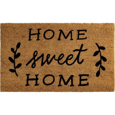 Nourison Casa Bella Nc362 Home Sweet Home Door Mat - Black 1'6