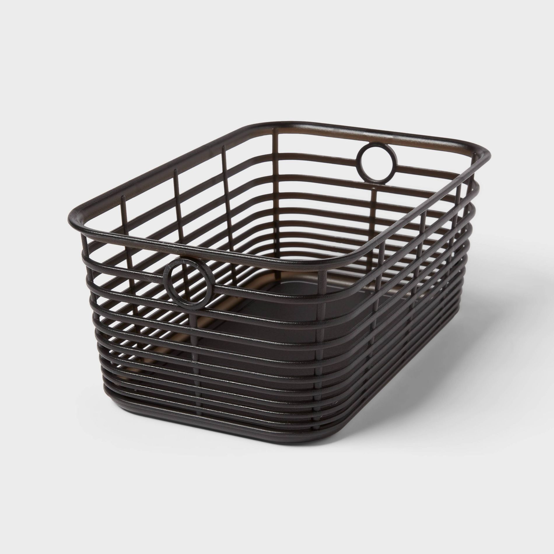 Aria Jelly Decorative Basket Small Black - Brightroom™